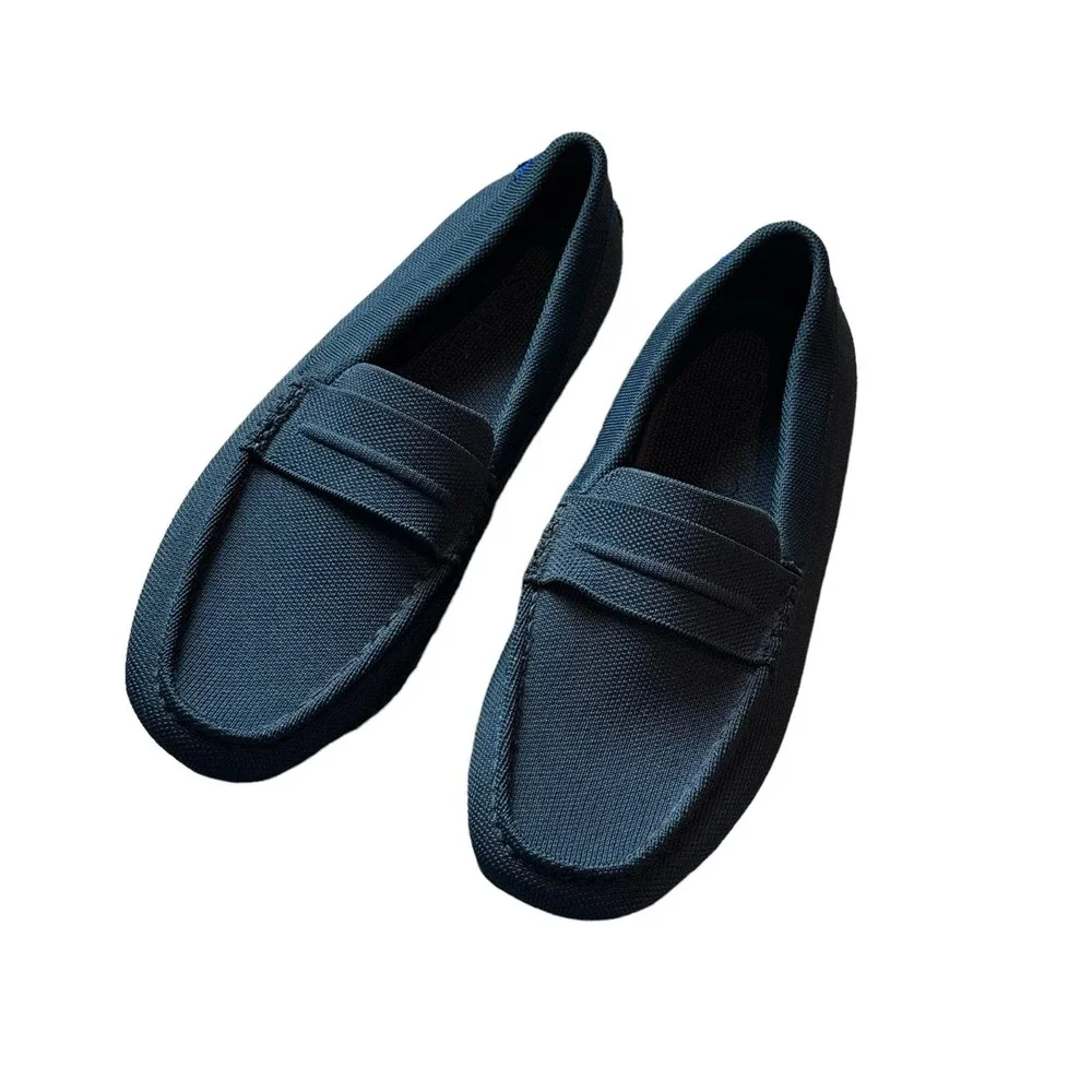 Rothy's The Driving Loafer Slip On Comfortable Navy Blue Size M9.5 NWOB
